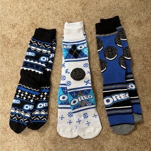 Oreo Themed Men's Socks - Bundle of 3 pairs
